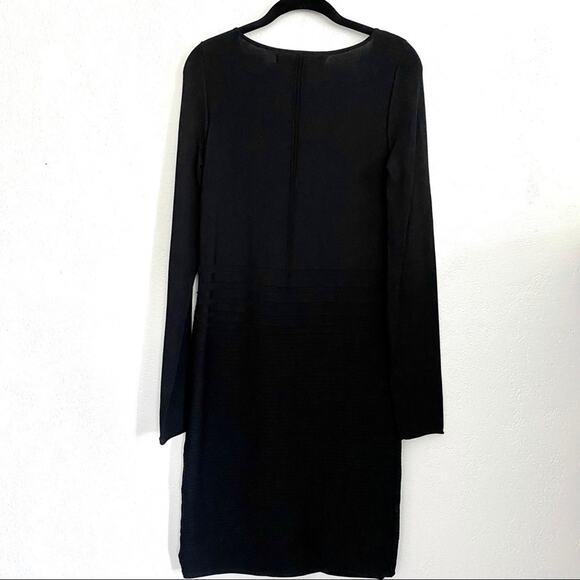 Max Studio Long Sleeve Black Bandage Dress Size Medium - Picture 9 of 12